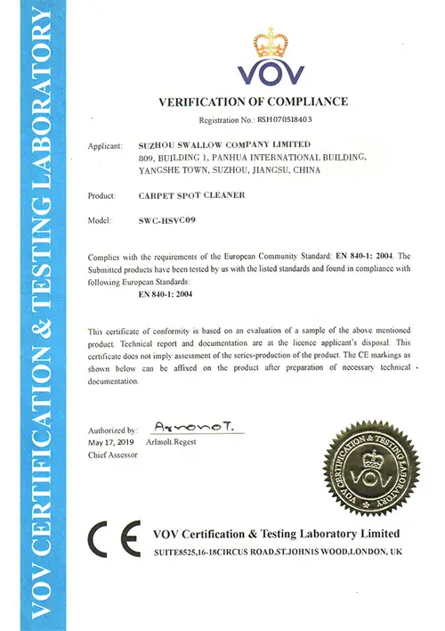 CE Certificate